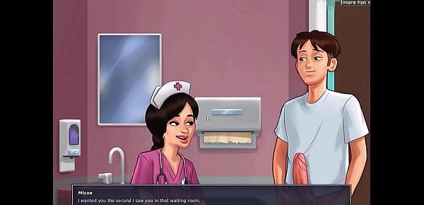  Hot sex with a mature lady and blowjob from a nurse l My sexiest gameplay moments l Summertime Saga[v0.18] l Part 12